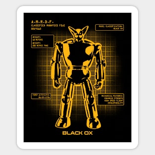 BLACK OX - Gigantor/Tetsugin 28-go - Robot files Sticker